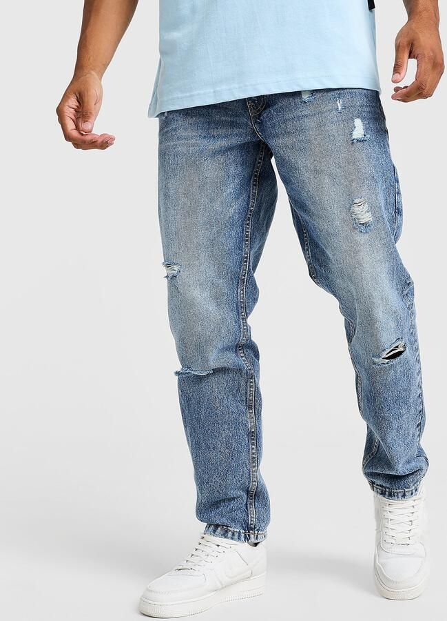 Hoodrich App Tapered Jeans Blauw- Heren Blauw