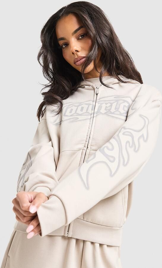 Hoodrich Asha Full Zip Hoodie Grijs- Dames Grijs