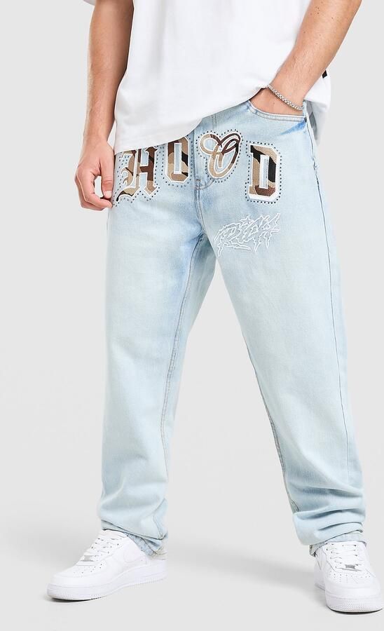 Hoodrich Camo Iron Denim Jeans Blauw- Heren Blauw