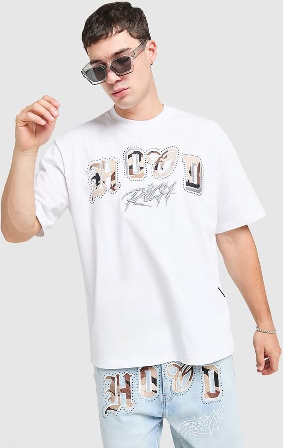 Hoodrich Camo Iron T-Shirt Wit- Heren Wit