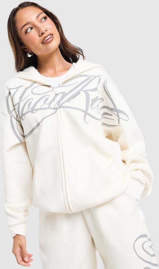 Hoodrich Celeste V2 Full Zip Hoodie Wit- Dames Wit