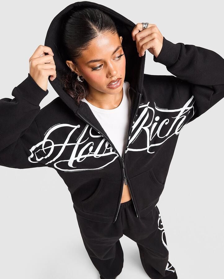 Hoodrich Celeste V2 Full Zip Hoodie Zwart- Dames Zwart
