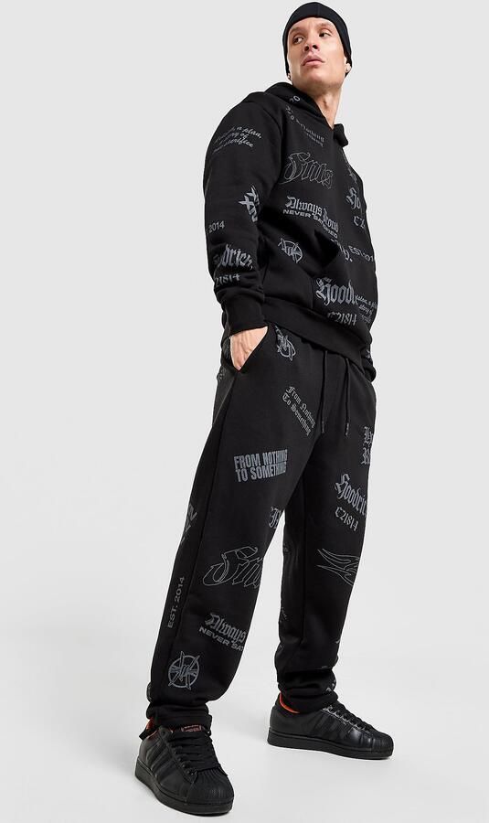Hoodrich Chroma All Over Print Joggers Zwart- Heren Zwart