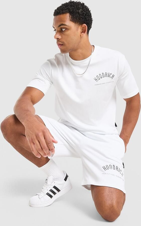 Hoodrich Chromatic T-Shirt Shorts Set Wit- Heren Wit