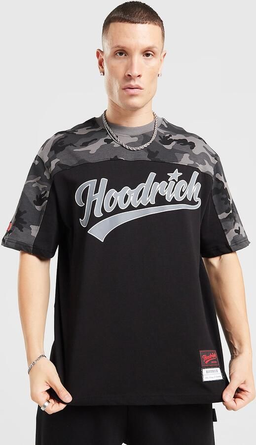Hoodrich Colour Block Stade T-Shirt Zwart- Heren Zwart