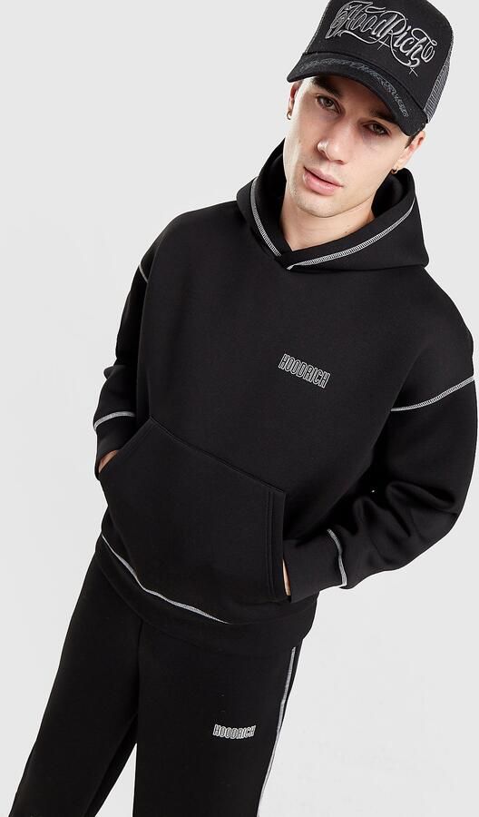 Hoodrich Contrast Hoodie Zwart- Heren Zwart
