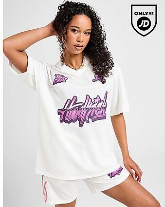 Hoodrich Erupt Poly Jersey White- Dames White
