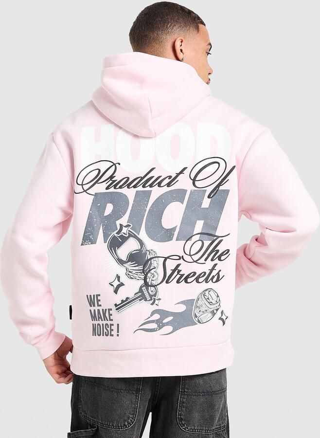 Hoodrich Flash Hoodie Roze- Heren Roze