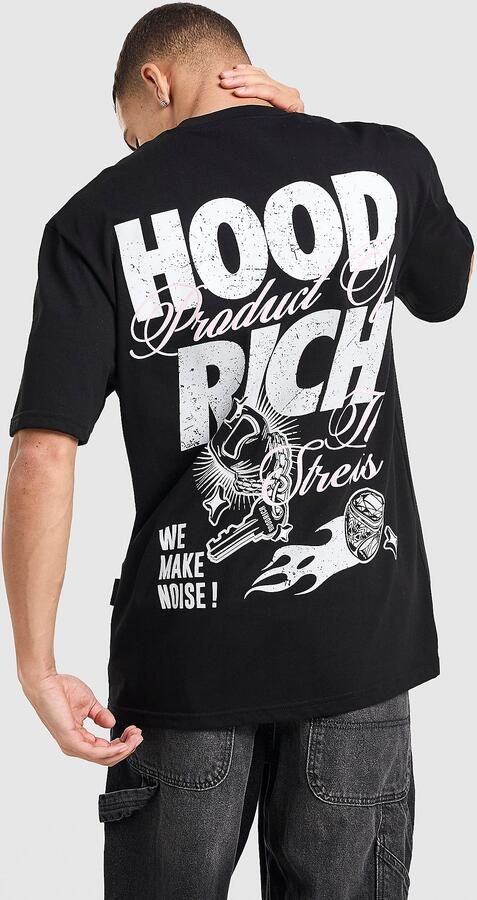 Hoodrich Flash T-Shirt Zwart- Heren Zwart