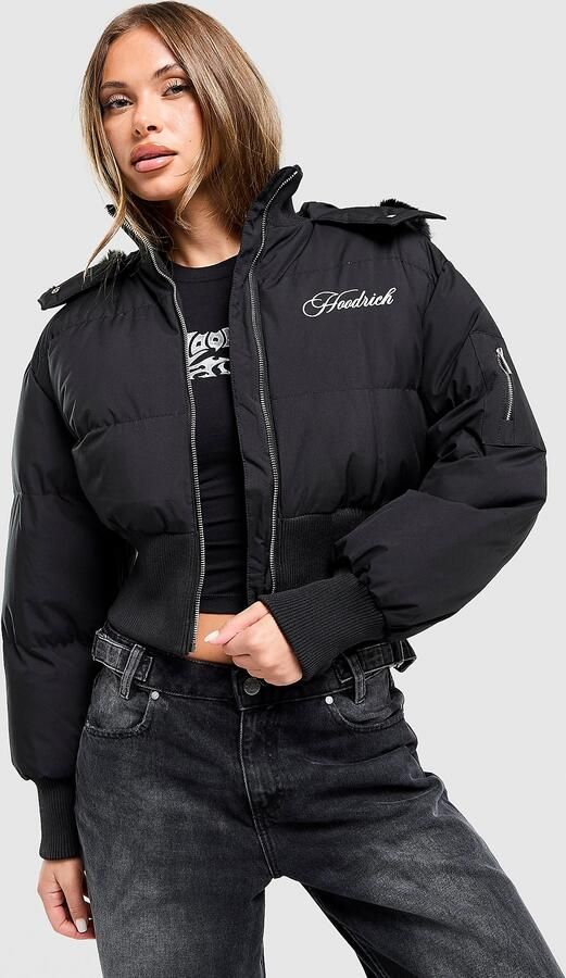 Hoodrich Forsyth Fit Puffer Jacket Zwart- Dames Zwart