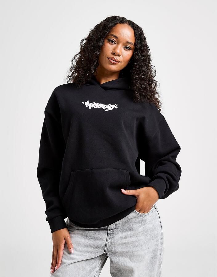 Hoodrich Fray Graffiti Hoodie Zwart- Dames Zwart