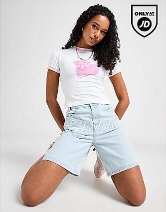 Hoodrich Front Script Jorts Blue- Dames Blue