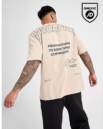 Hoodrich Galaxy Oversized T-Shirt Stone- Heren Stone