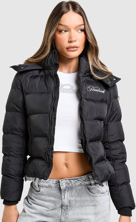 Hoodrich Glarus Slim Puffer Jacket Zwart- Dames Zwart