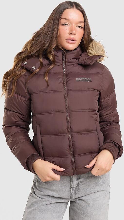Hoodrich Glis Padded Jacket Bruin- Dames Bruin