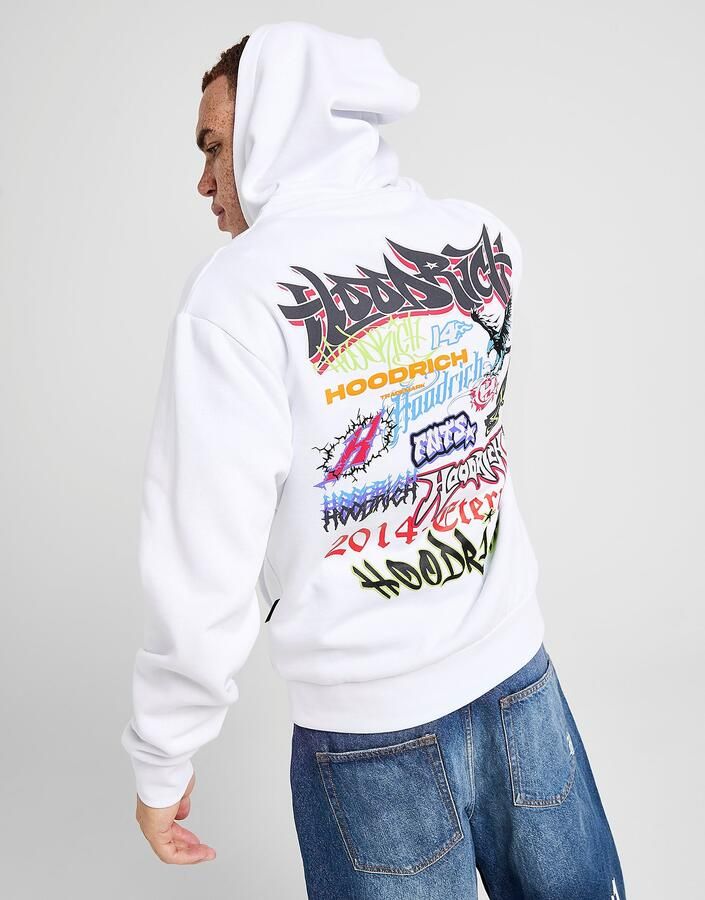 Hoodrich Graffiti Rave Hoodie Wit- Heren Wit