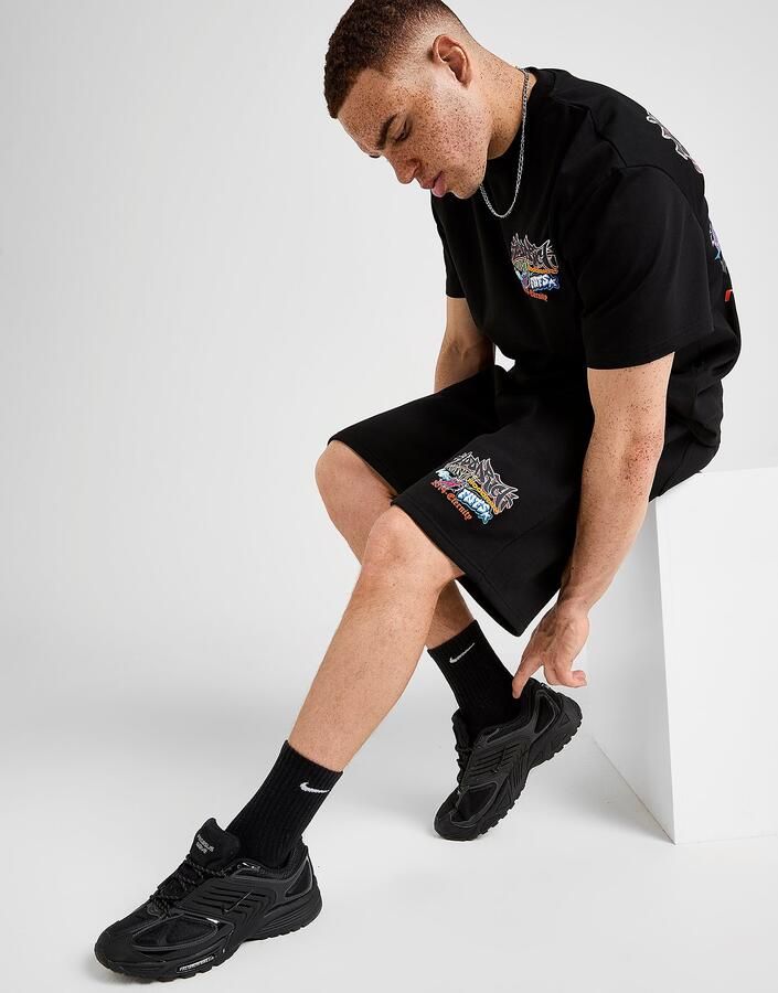 Hoodrich Graffiti Rave Shorts Zwart- Heren Zwart