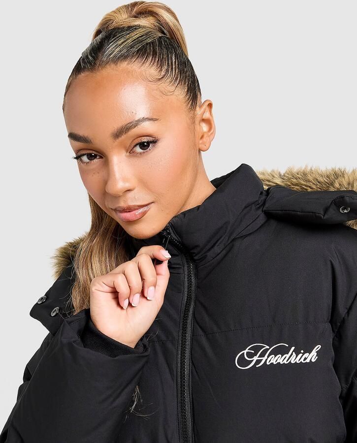Hoodrich Hugo Longline Jacket Zwart- Dames Zwart