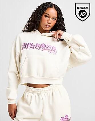 Hoodrich Lucky Cropped Hoodie Wit- Dames Wit - Foto 2
