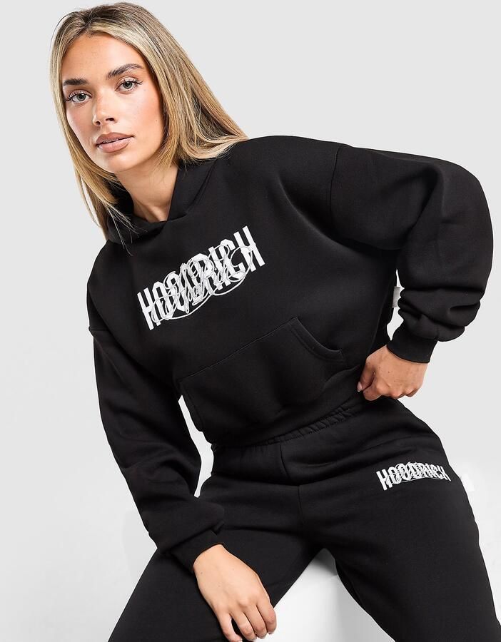 Hoodrich Mono Boxy Overhead Hoodie Zwart- Dames Zwart