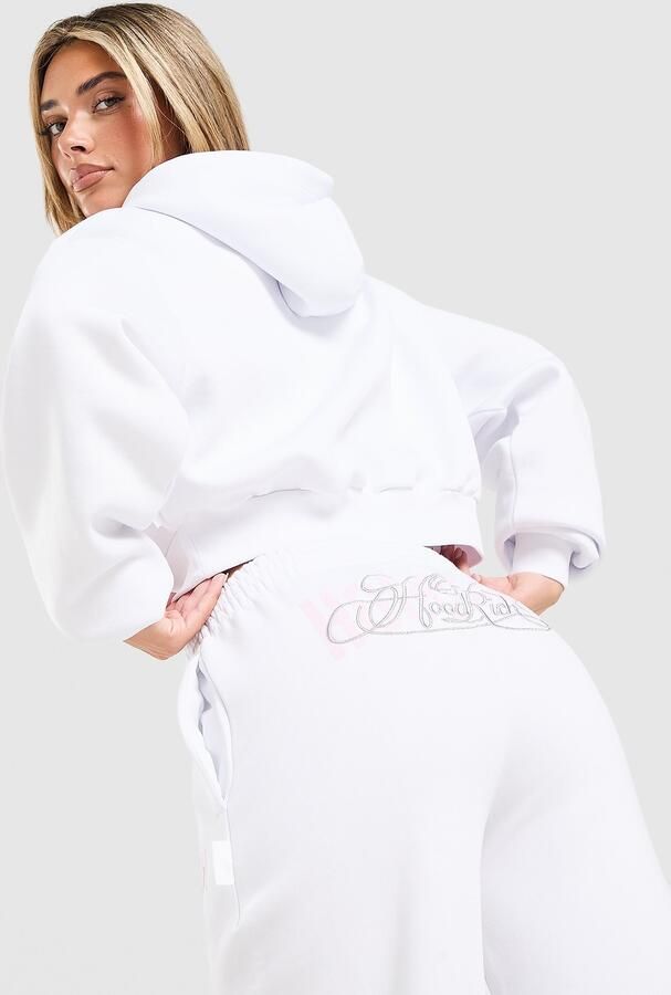 Hoodrich Mono Oversized Joggers Wit- Dames Wit