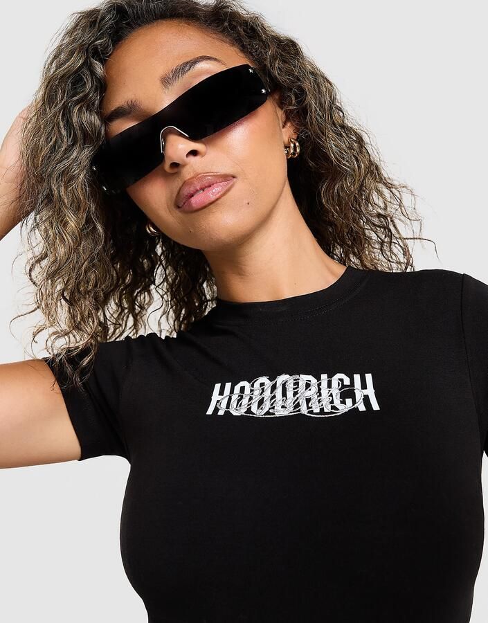 Hoodrich Mono Slim T-Shirt Zwart- Dames Zwart