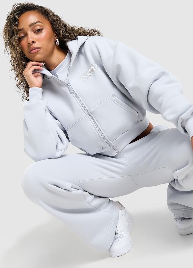 Hoodrich OG Ion v2 Boxy Full Zip Hoodie Grijs- Dames Grijs