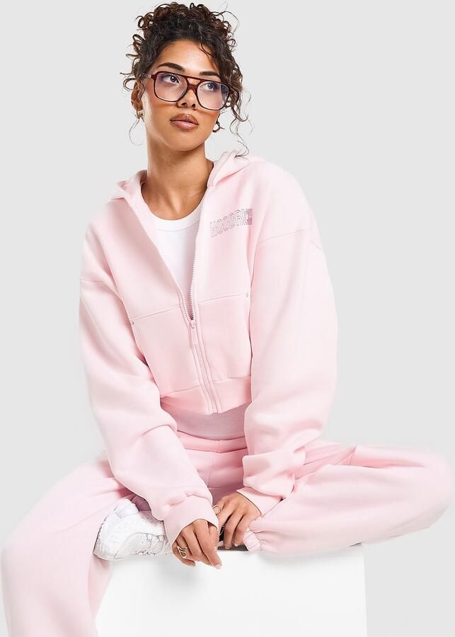 Hoodrich OG Ion v2 Boxy Full Zip Hoodie Roze- Dames Roze