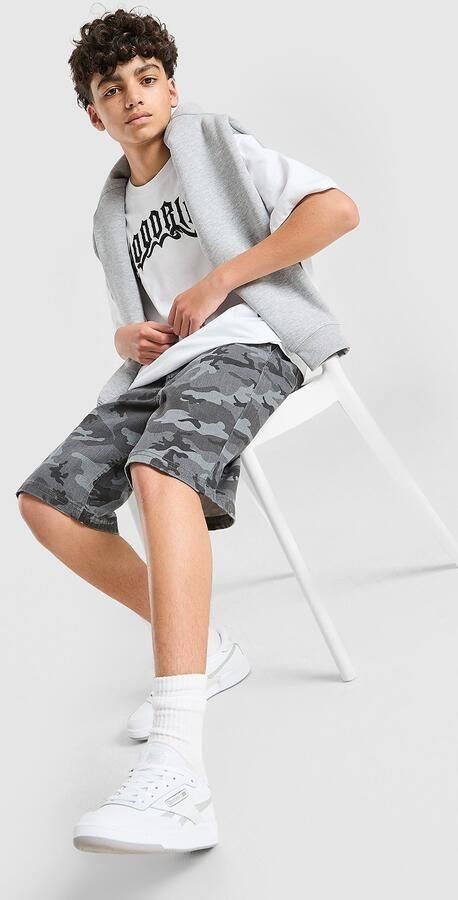 Hoodrich Pace Denim Camo Jorts Junior Groen Kind Groen