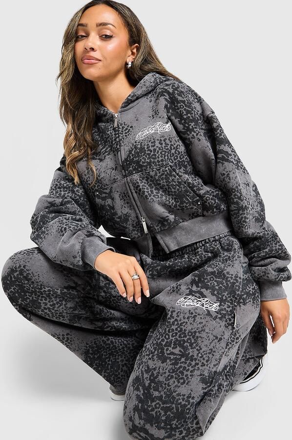 Hoodrich Pantha Oversized Open Hem Joggers Grijs- Dames Grijs