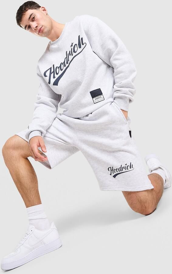Hoodrich Script Shorts Grijs- Heren Grijs
