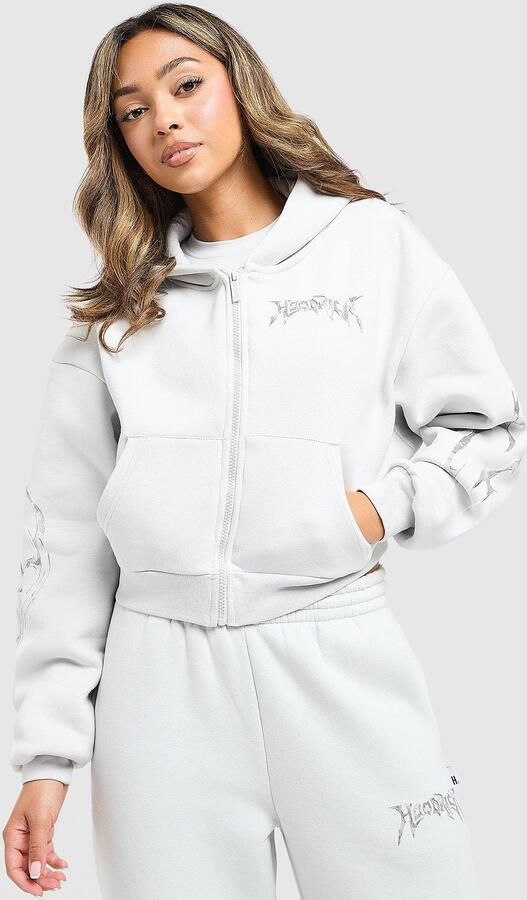 Hoodrich Spark Full Zip Hoodie Grijs- Dames Grijs