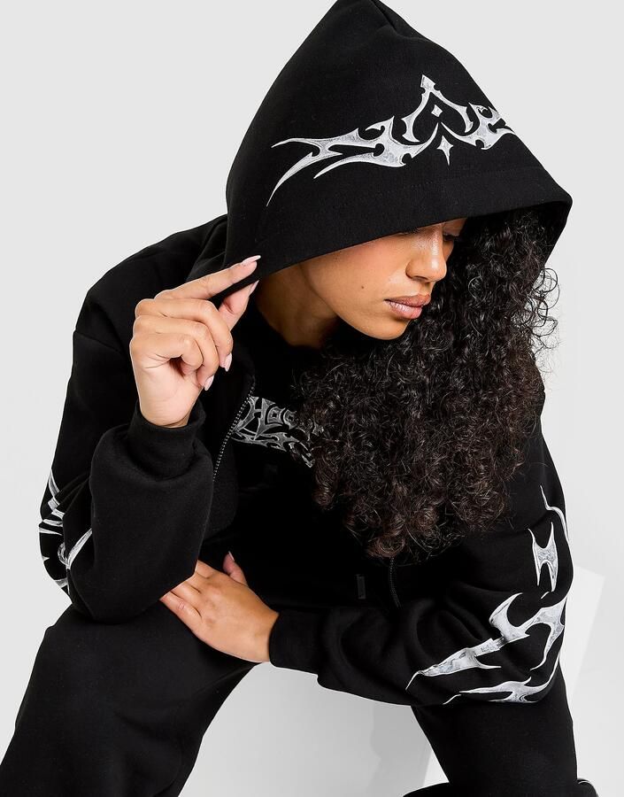 Hoodrich Spark Full Zip Hoodie Grijs- Dames Grijs