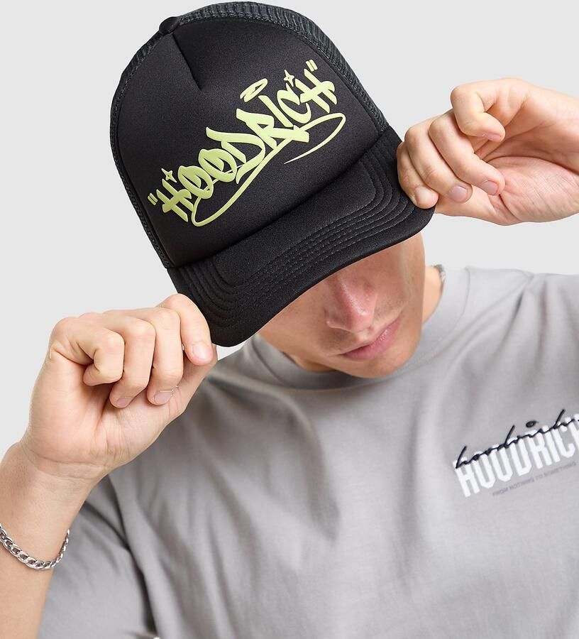 Hoodrich Stamp Trucker Cap Zwart- Dames Zwart