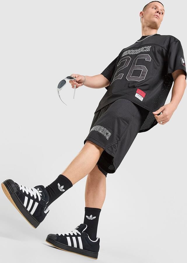 Hoodrich Varsity Mesh Shorts Zwart- Heren Zwart