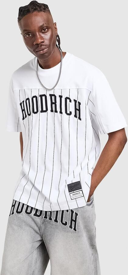 Hoodrich Varsity Stripe T-Shirt Wit- Heren Wit