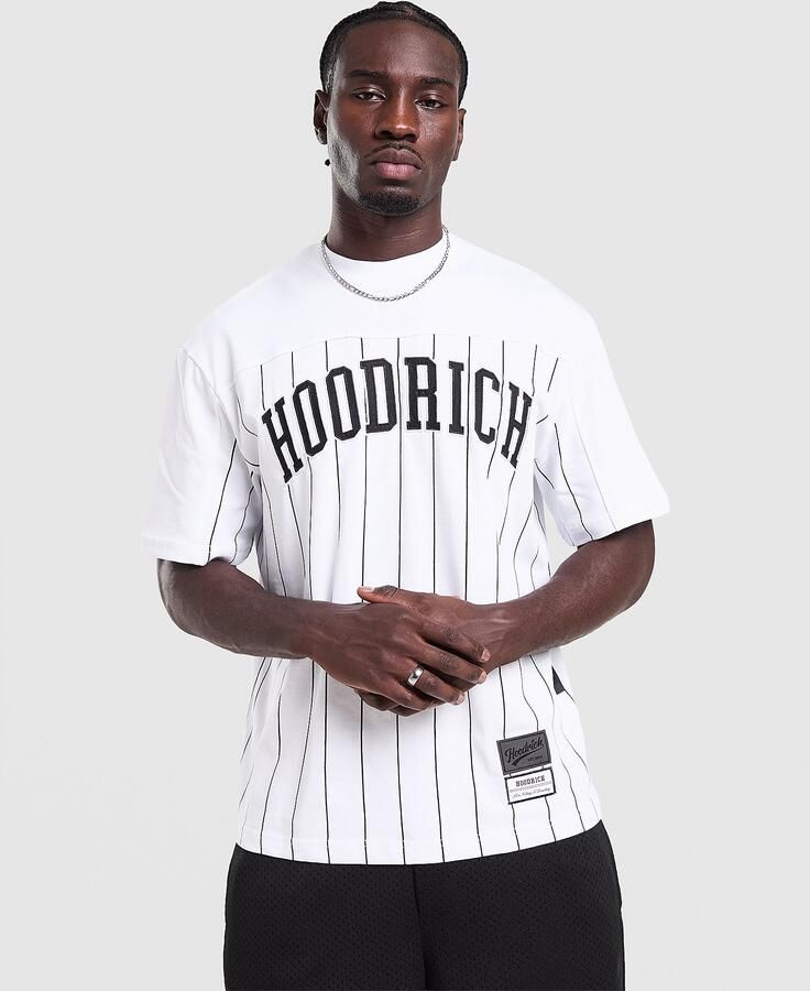 Hoodrich Varsity Stripe T-Shirt Wit- Heren Wit