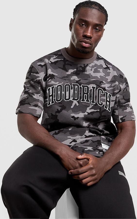 Hoodrich Waffle Varsity T-Shirt Grijs- Heren Grijs
