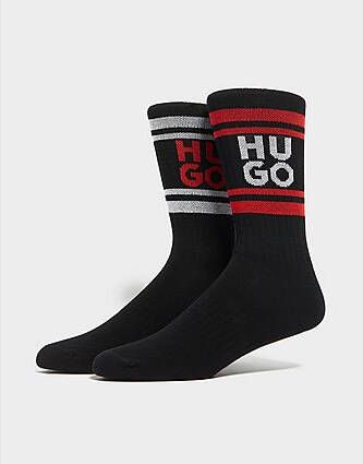 HUGO 2-Pack Logo Socks Black- Dames