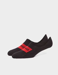 HUGO 2-Pack Low Cut Label Socks Black- Dames