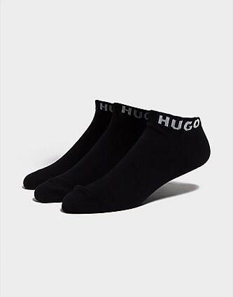 HUGO 3-Pack Invisible Socks Black- Dames