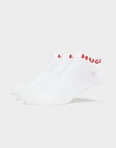HUGO 3-Pack Invisible Socks White- Dames