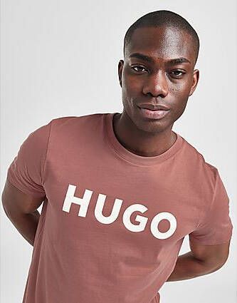 Hugo Boss Dulivio Large Logo T-Shirt Brown- Heren