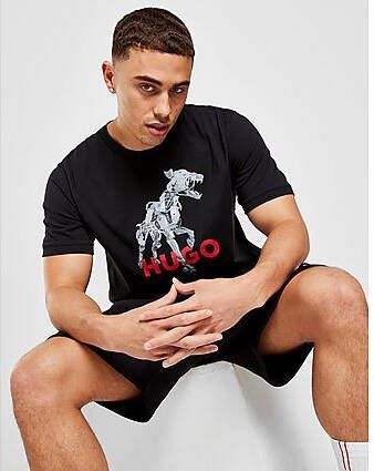 HUGO Dobotic Dog T-Shirt Black- Heren