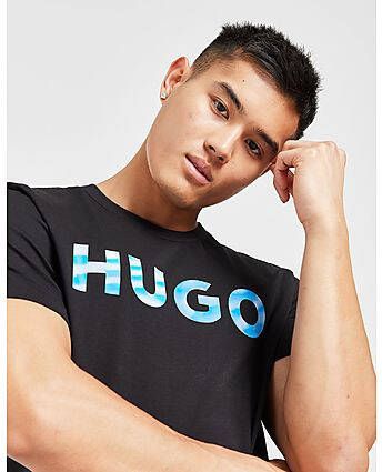 HUGO Dulivio 3D T-Shirt Black- Heren