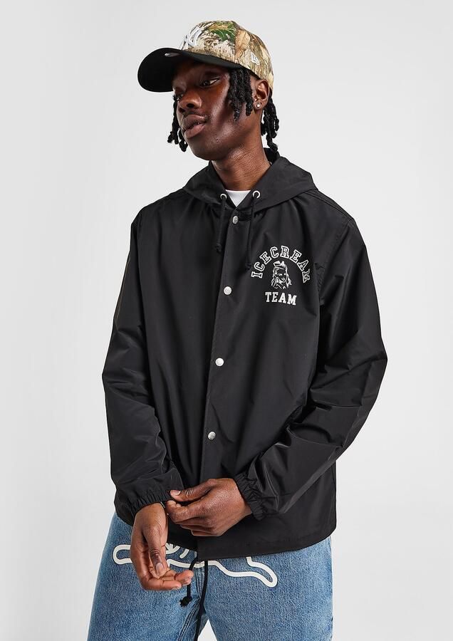 ICECREAM Team Coach Jacket Zwart- Heren Zwart