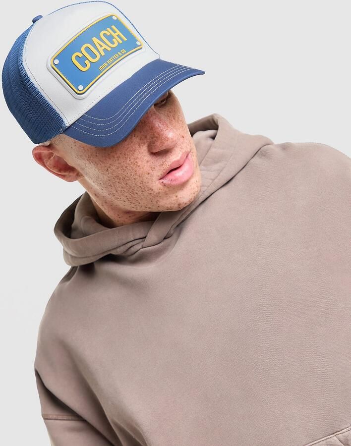 John Hatter & Co Coach Rubber Trucker Cap Blauw- Dames Blauw