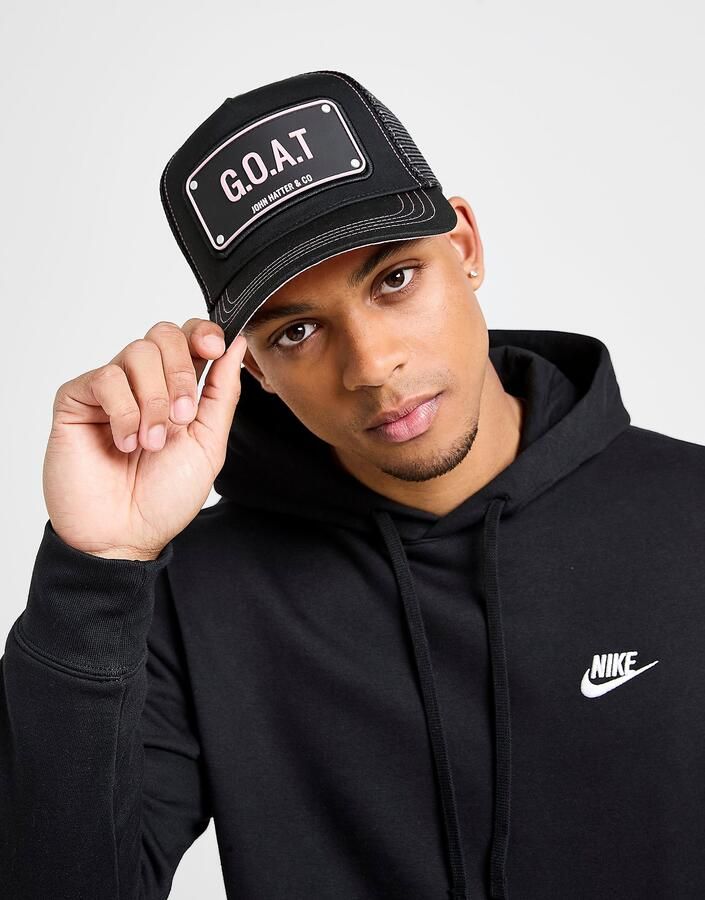 John Hatter & Co G.O.A.T Cap Zwart- Dames Zwart