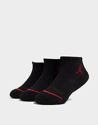 Jordan 3 Pack Ankle Socks Junior Black
