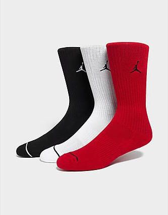 Jordan 3-Pack Everyday Crew Socks BLACK- Dames
